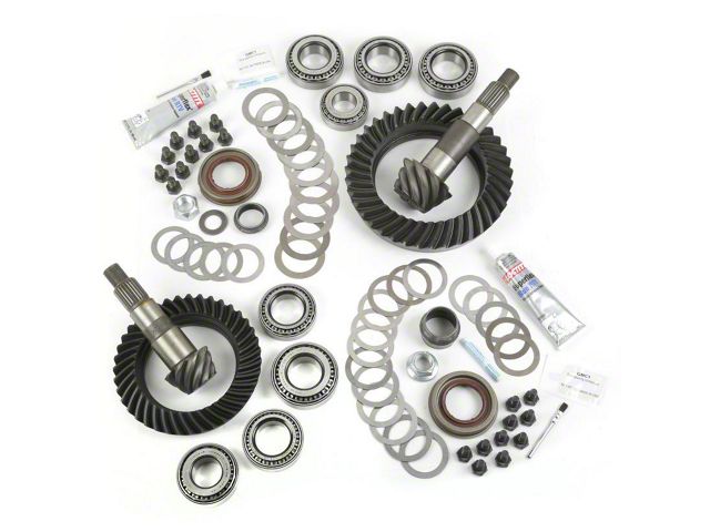 Alloy USA Dana 30 Front Axle/44 Rear Axle Ring and Pinion Gear Kit with Master Overhaul Kit; 4.88 Gear Ratio (07-18 Jeep Wrangler JK, Excluding Rubicon)