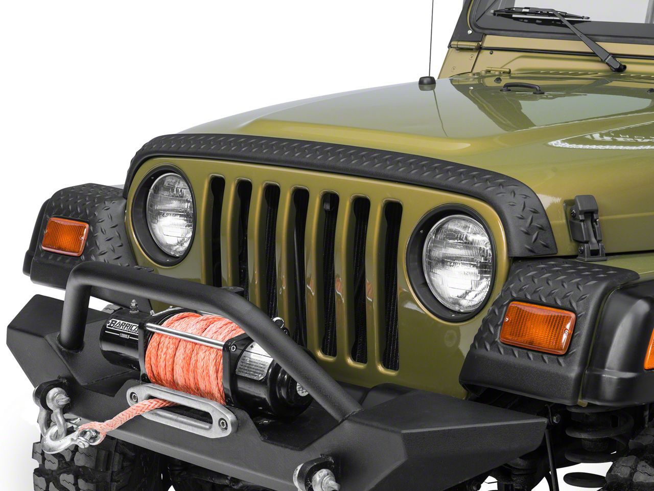 Bushwacker Jeep Wrangler Hood & Front Fenders Trail Armor 14005 (97-06 