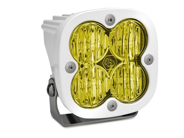 Baja Designs Squadron Pro White Amber LED Lights; Wide Cornering Beam; Pair (Universal; Some Adaptation May Be Required)