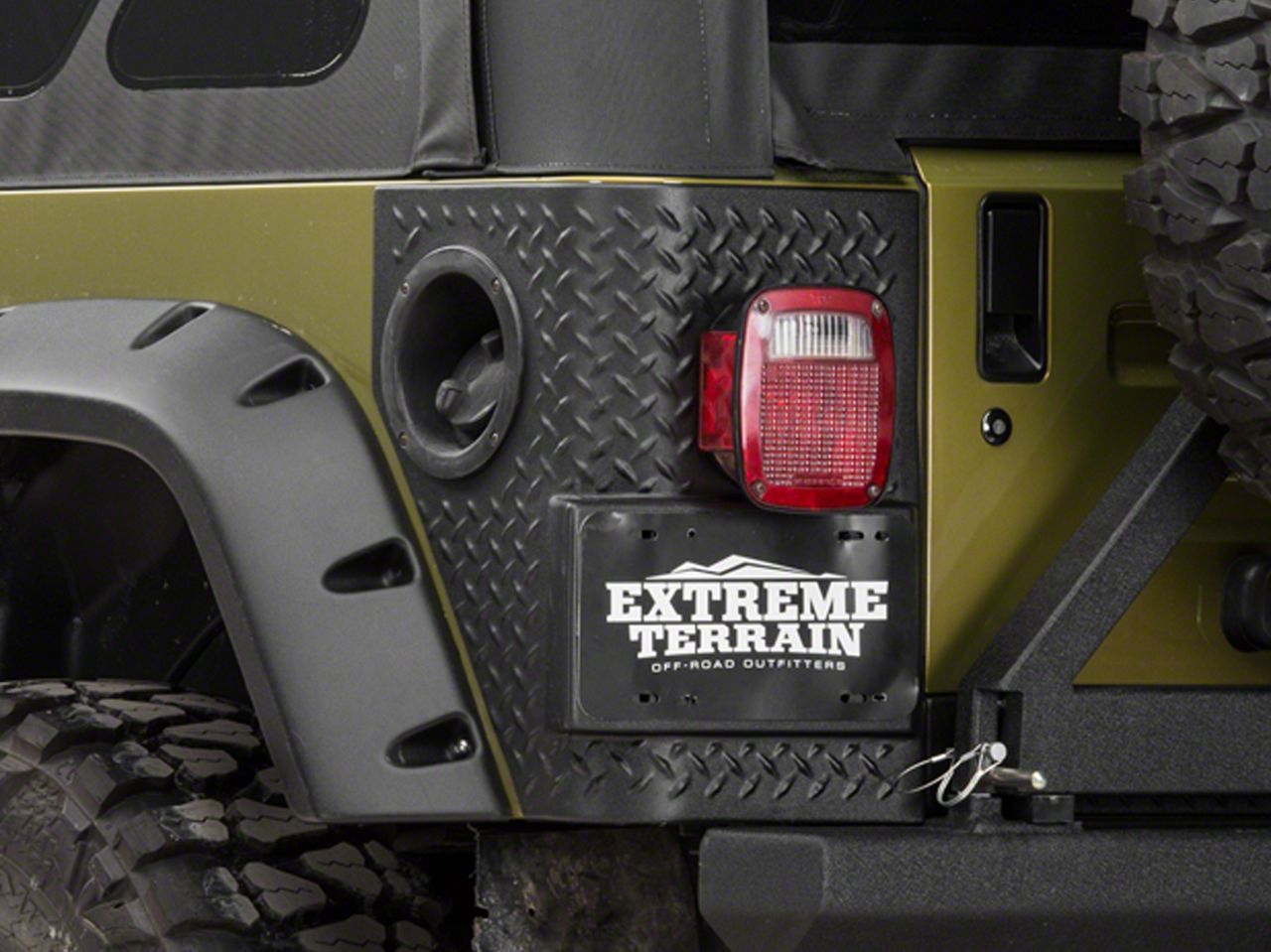 Bushwacker Jeep Wrangler Trail Armor Rear Corner Guards For Pocket 