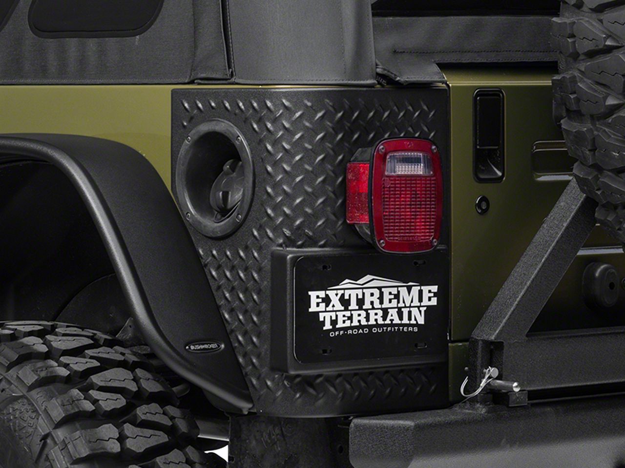 Bushwacker Wrangler TrailArmor Rear Corner Guards 14004 (9706 Wrangler