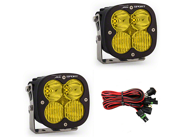 Baja Designs XL Sport Amber LED Lights; Driving/Combo Beam; Pair (Universal; Some Adaptation May Be Required)
