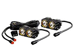 KC HiLiTES Flex Dual LED Lights; Spread Beam (Universal; Some Adaptation May Be Required)