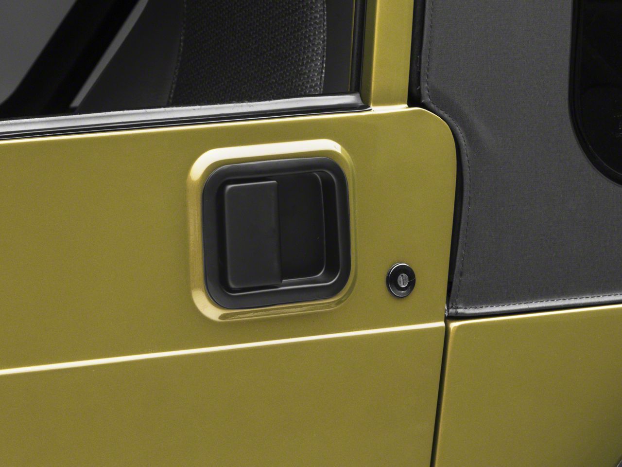 Jeep Wrangler Paddle Door Handle; Black (87-06 Jeep Wrangler YJ & TJ w/  Full Steel Doors)