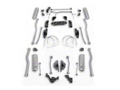 Rubicon Express 3.50-Inch Extreme Duty 4-Link Long Arm Suspension Lift Kit (07-18 Jeep Wrangler JK 4-Door)