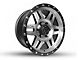ICON Alloys Six Speed Satin Black Machined wheel; 17x8.5 (07-18 Jeep Wrangler JK)