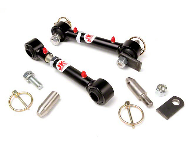 JKS Manufacturing Quicker Disconnect Sway Bar Links for 0 to 6-Inch Lift (76-95 Jeep CJ5, CJ7 & Wrangler YJ)