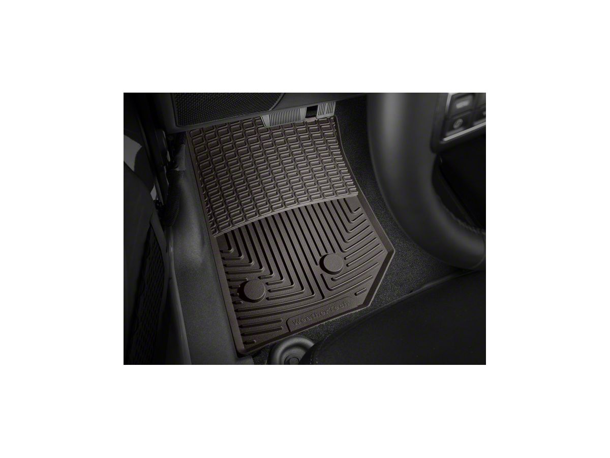 Weathertech All Weather Front Rubber Floor Mats Cocoa 14 18 Jeep Wrangler Jk