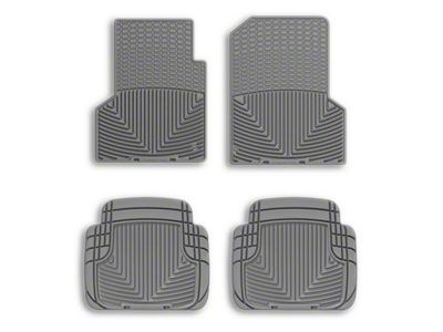 Weathertech All-Weather Front Rubber Floor Mats; Gray (97-06 Jeep Wrangler TJ)