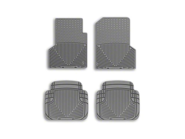 Weathertech All-Weather Front Rubber Floor Mats; Gray (97-06 Jeep Wrangler TJ)