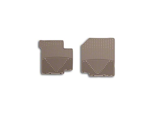 Weathertech All-Weather Front Rubber Floor Mats; Tan (87-95 Jeep Wrangler YJ)