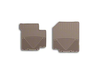 Weathertech All-Weather Front Rubber Floor Mats; Tan (87-95 Jeep Wrangler YJ)