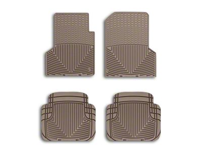 Weathertech All-Weather Front Rubber Floor Mats; Tan (97-06 Jeep Wrangler TJ)