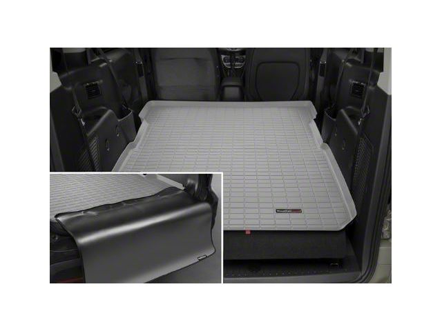 Weathertech DigitalFit Cargo Liner with Bumper Protector; Gray (07-14 Jeep Wrangler JK 2-Door)