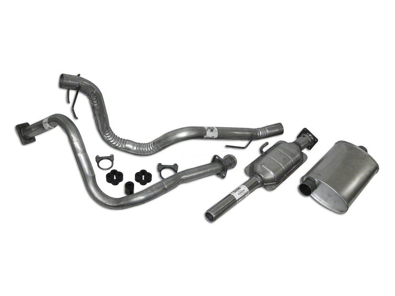 Jeep Wrangler Complete OEM Exhaust Kit (87-90 4.2L Jeep Wrangler YJ)