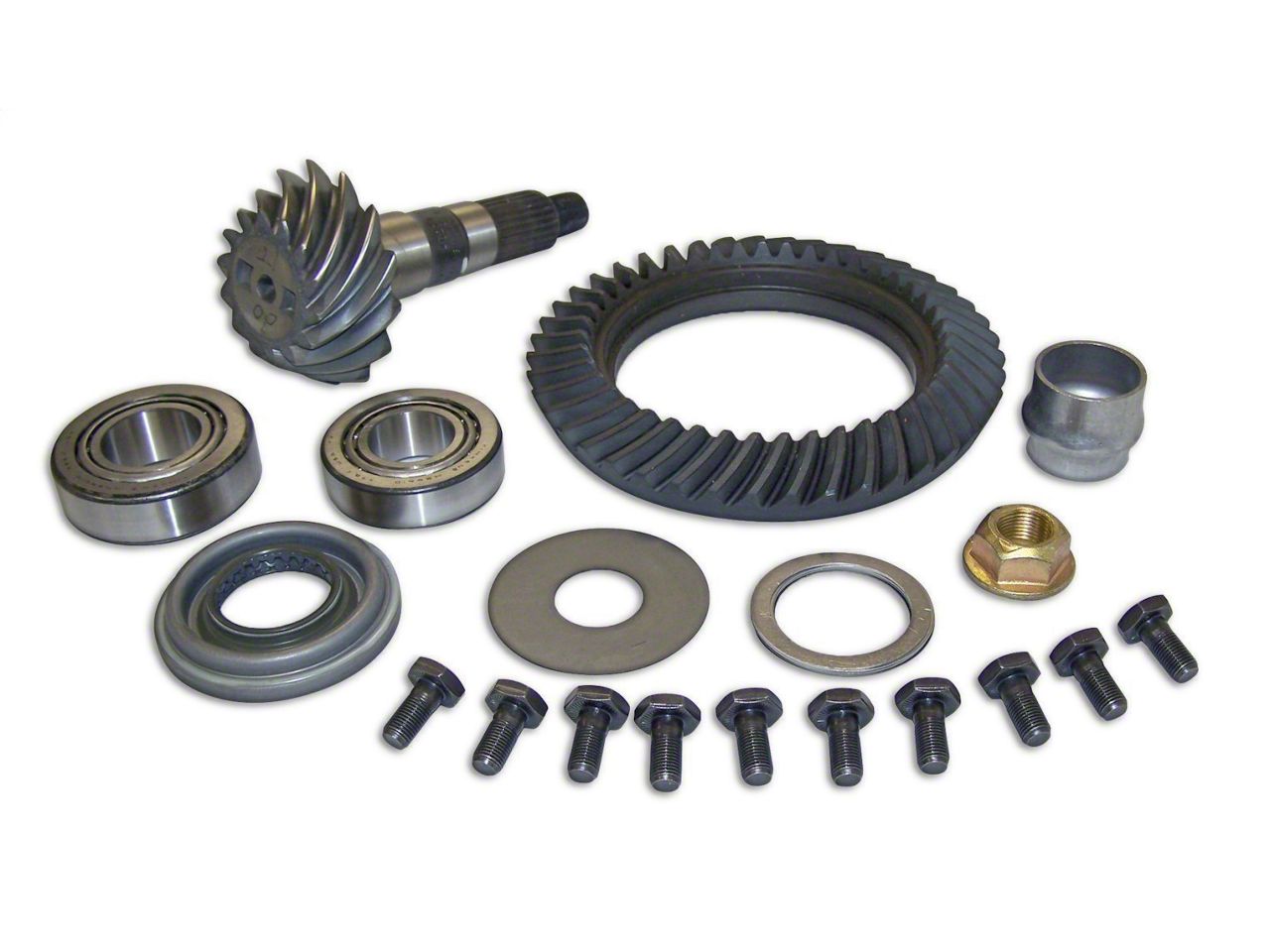 Jeep Wrangler Dana 30 Front Axle Ring and Pinion Gear Kit; 3.07 Gear ...