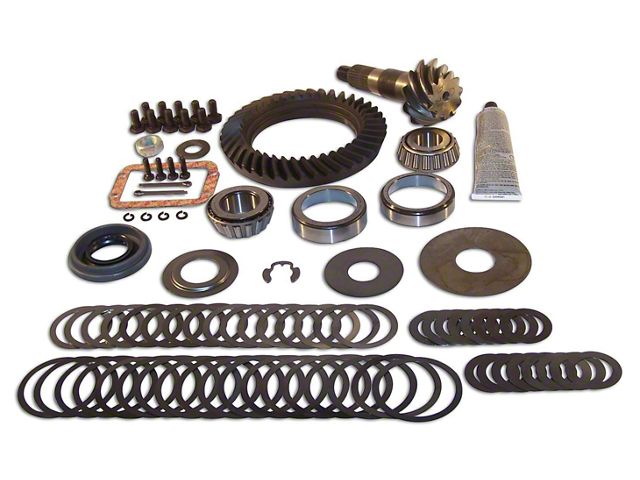 Dana 30 Front Axle Ring and Pinion Gear Kit; 3.73 Gear Ratio (87-95 Jeep Wrangler YJ)