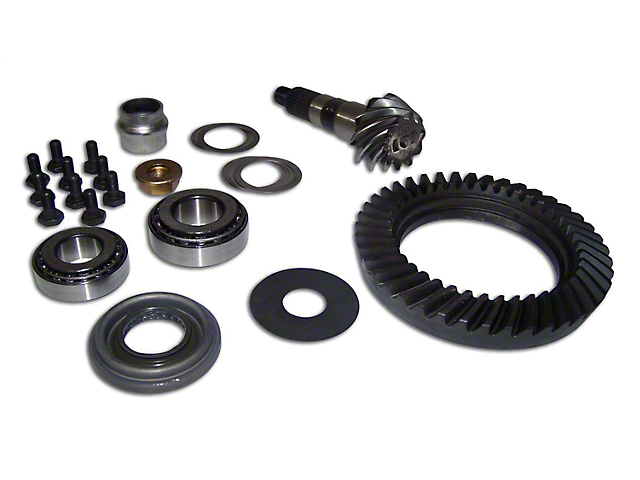 Dana 30 Front Axle Ring and Pinion Gear Kit; 4.10 Gear Ratio (97-06 Jeep Wrangler TJ)