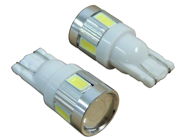 LED Front Side Marker Light Bulbs; 194 (87-06 Jeep Wrangler YJ & TJ)