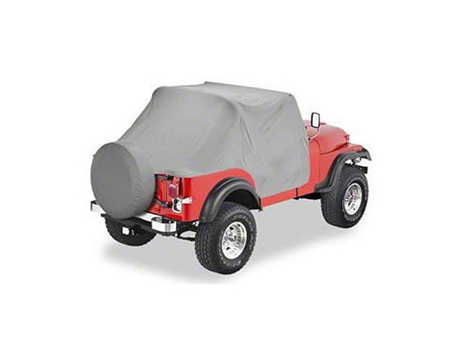 Bestop All-Weather Trail Cover; Charcoal (80-91 Jeep CJ7 & Wrangler YJ)