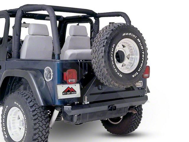 Full Replacement Roll Bar Pad and Cover Kit; Black Denim (92-95 Jeep Wrangler YJ)