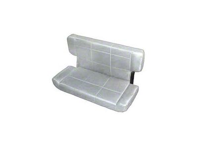 Smittybilt Charcoal Light Gray Denim Vinyl Fold and Tumble Rear Seat (97-02 Jeep Wrangler TJ)