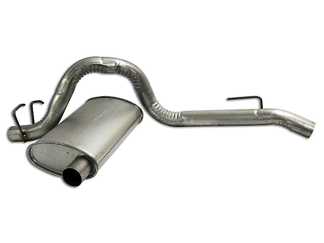 Exhaust Muffler and Tailpipe (93-95 Jeep Wrangler YJ)