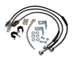 Stainless Steel Brake Hose Kit for 0 to 6-Inch Lift (87-06 Jeep Wrangler YJ & TJ)