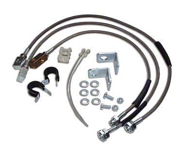 Stainless Steel Brake Hose Kit for 0 to 6-Inch Lift (93-98 Jeep Grand Cherokee ZJ)