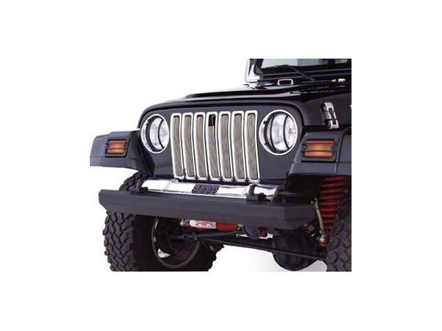 Smittybilt Billet Aluminum Grille Inserts - Chrome (97-06 Jeep Wrangler TJ)