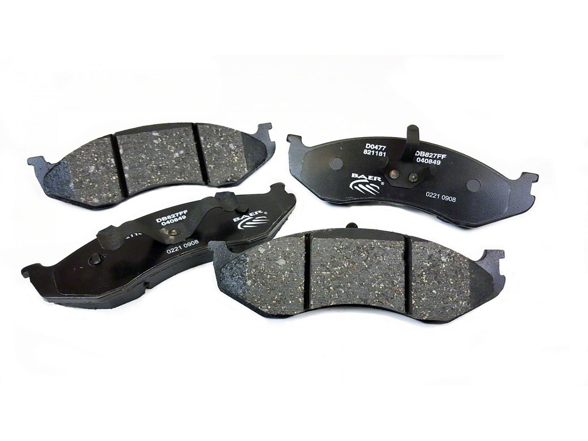 Baer Sport Jeep Wrangler Ceramic Matrix Brake Pads; Front Pair D0477 (90-06 Jeep  Wrangler YJ & TJ) - Free Shipping