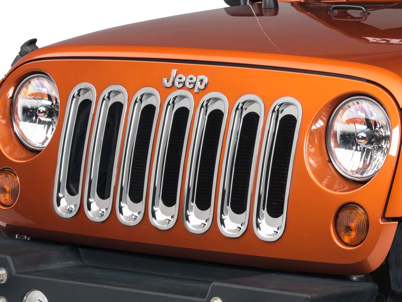 Rugged Ridge Jeep Wrangler Chrome Grille Inserts 11306.20 (07-18 Jeep ...