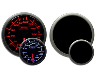 Prosport 52mm Metric Premium Series Oil Temperature Gauge; Electrical; Amber/White (Universal; Some Adaptation May Be Required)