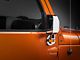 Rugged Ridge Door Mirrors with LED Turn Signals; Chrome (07-18 Jeep Wrangler JK)