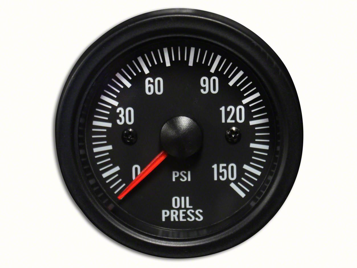 Prosport Jeep Wrangler 52mm Waterproof Series Oil Pressure Gauge; Electrical; Amber/White