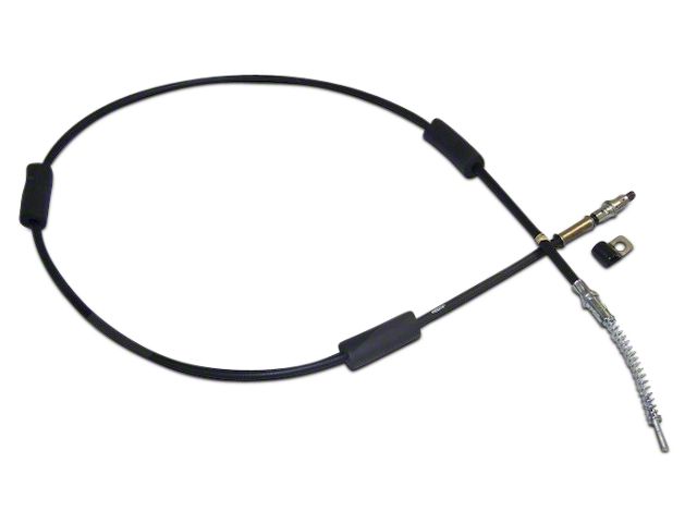 Rear Emergency Brake Cable; Passenger Side; 64-3/4-Inch (87-90 Jeep Wrangler YJ w/ Rear Disc Conversion)