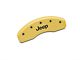MGP Brake Caliper Covers with Jeep Logo; Yellow; Front and Rear (07-18 Jeep Wrangler JK)