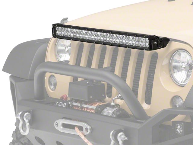 ZRoadz 30-Inch LED Light Bar with Hood Mounting Brackets (07-18 Jeep Wrangler JK)