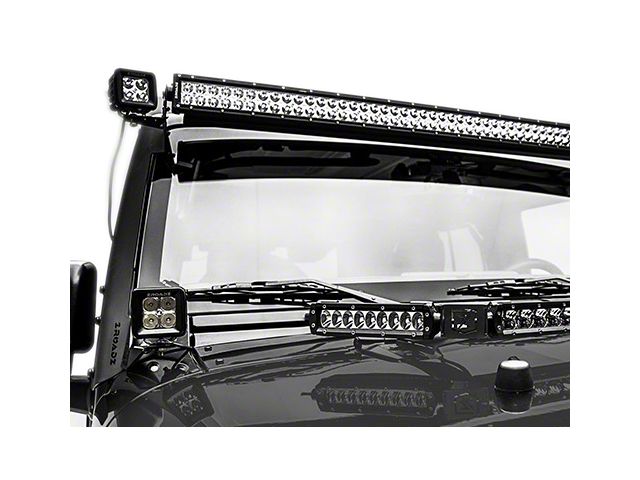 ZRoadz 3-Inch LED Light Cubes with A-Pillar Mounting Brackets (07-18 Jeep Wrangler JK)