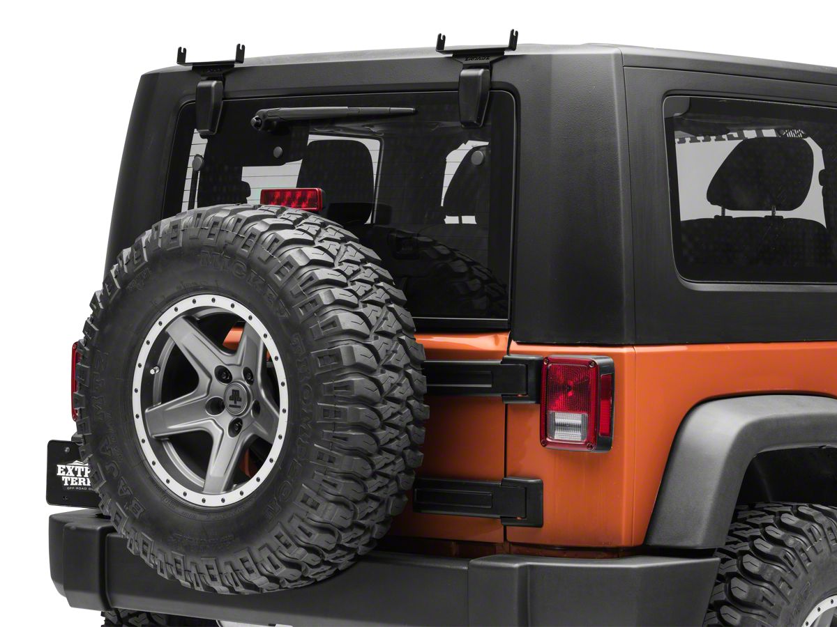 ZRoadz Jeep Wrangler 6 in. Slim LED Light Bars Rear Window Hinge Mounting  Brackets Z394812 (07-18 Jeep Wrangler JK)