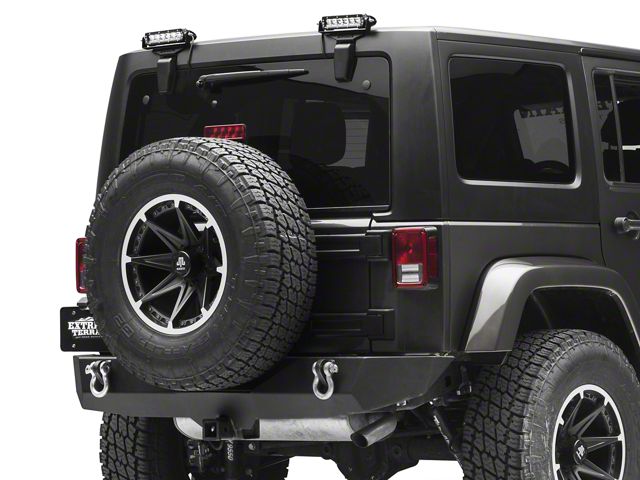 ZRoadz Two 6-Inch LED Light Bars with Rear Window Hinge Mounting Brackets (07-18 Jeep Wrangler JK)