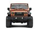 RedRock Wire Mesh Cutout Grille with Rivets and LED Light Bar; Black (07-18 Jeep Wrangler JK)
