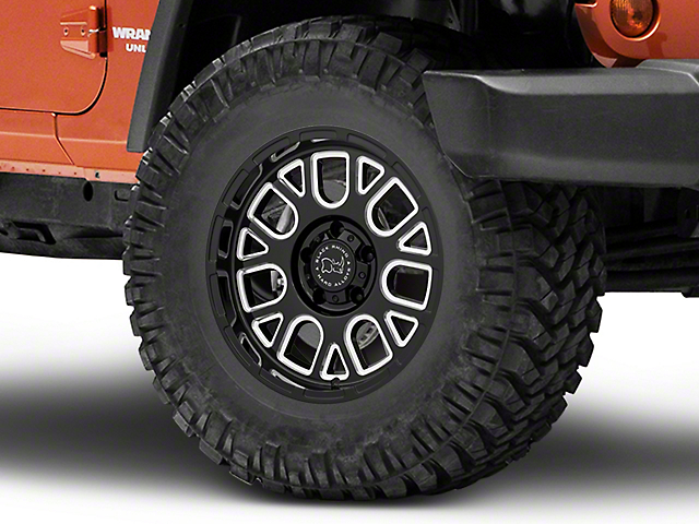 Black Rhino Pismo Gloss Black Wheel; 17x9.5 (07-18 Jeep Wrangler JK)