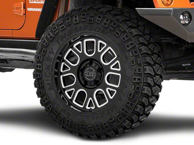 Black Rhino Pismo Gloss Black Wheel; 22x12 (07-18 Jeep Wrangler JK)