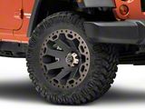 Black Rhino Warlord Matte Black with Machined Dark Tint Lip Wheel; 20x9 (07-18 Jeep Wrangler JK)