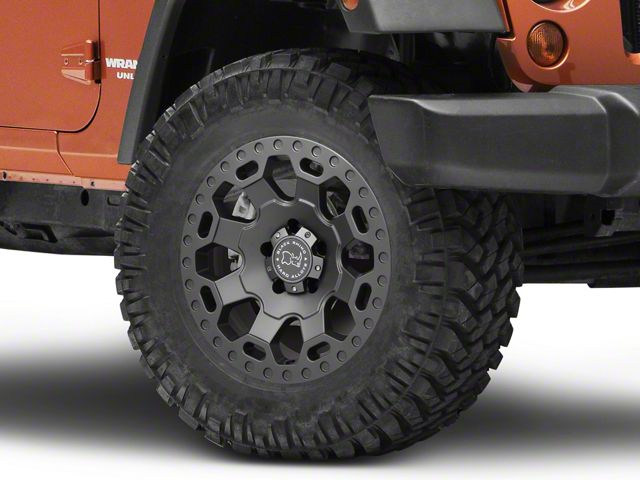 Black Rhino Warlord Matte Gunmetal Wheel; 18x9 (07-18 Jeep Wrangler JK)