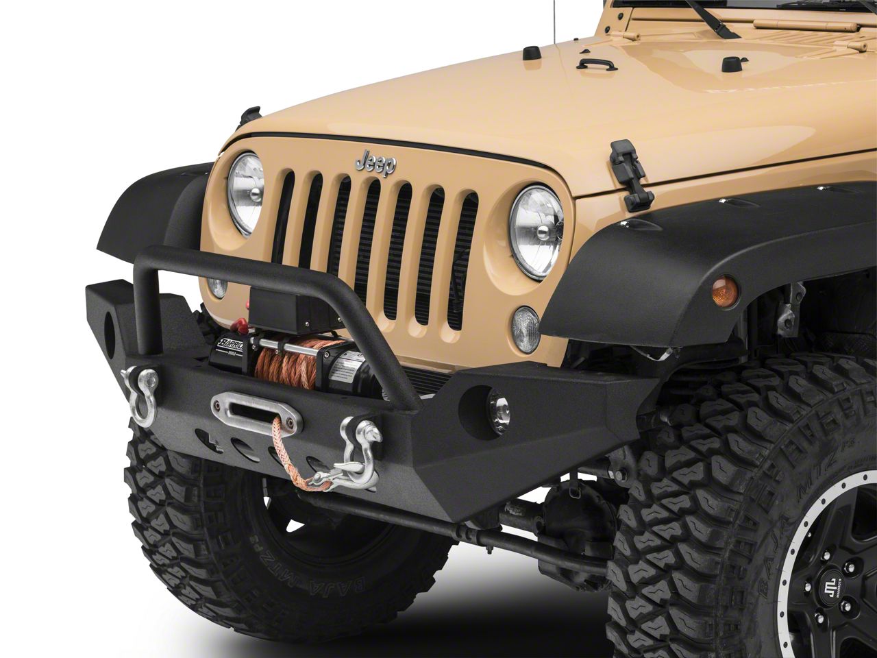 front bumper and winch for jeep wrangler