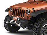 RedRock Max-HD Stubby Front Bumper with LED Fog Lights and Winch Mount (07-18 Jeep Wrangler JK)