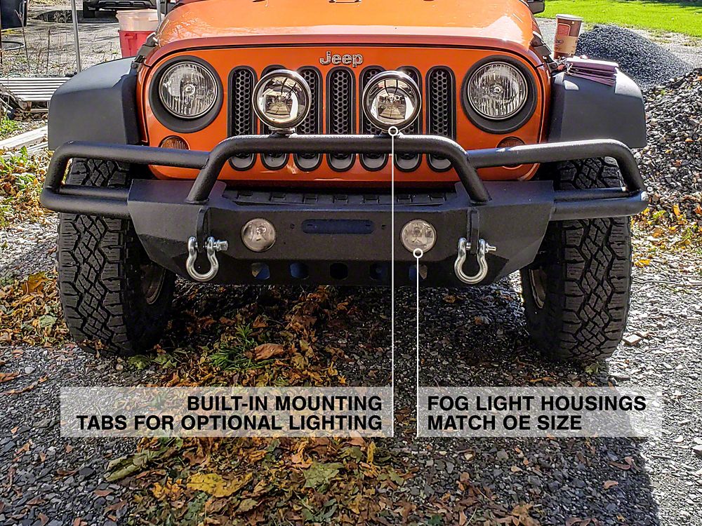 Wrangler126mjサイズＬ RedRock Crawler-Max Full Width Winch Front Bumper (07-18