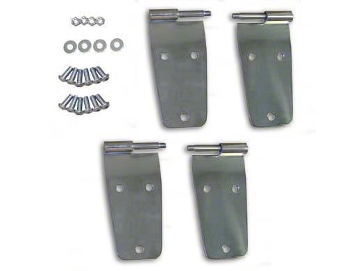 Smittybilt Jeep Wrangler Door Hinges Stainless Steel 7420 (8793 Jeep Wrangler YJ w/ Full